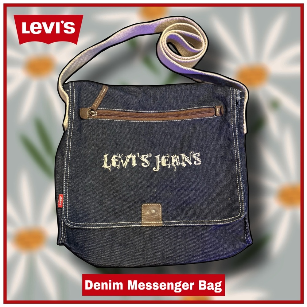 LEVIS denim messenger style BAG